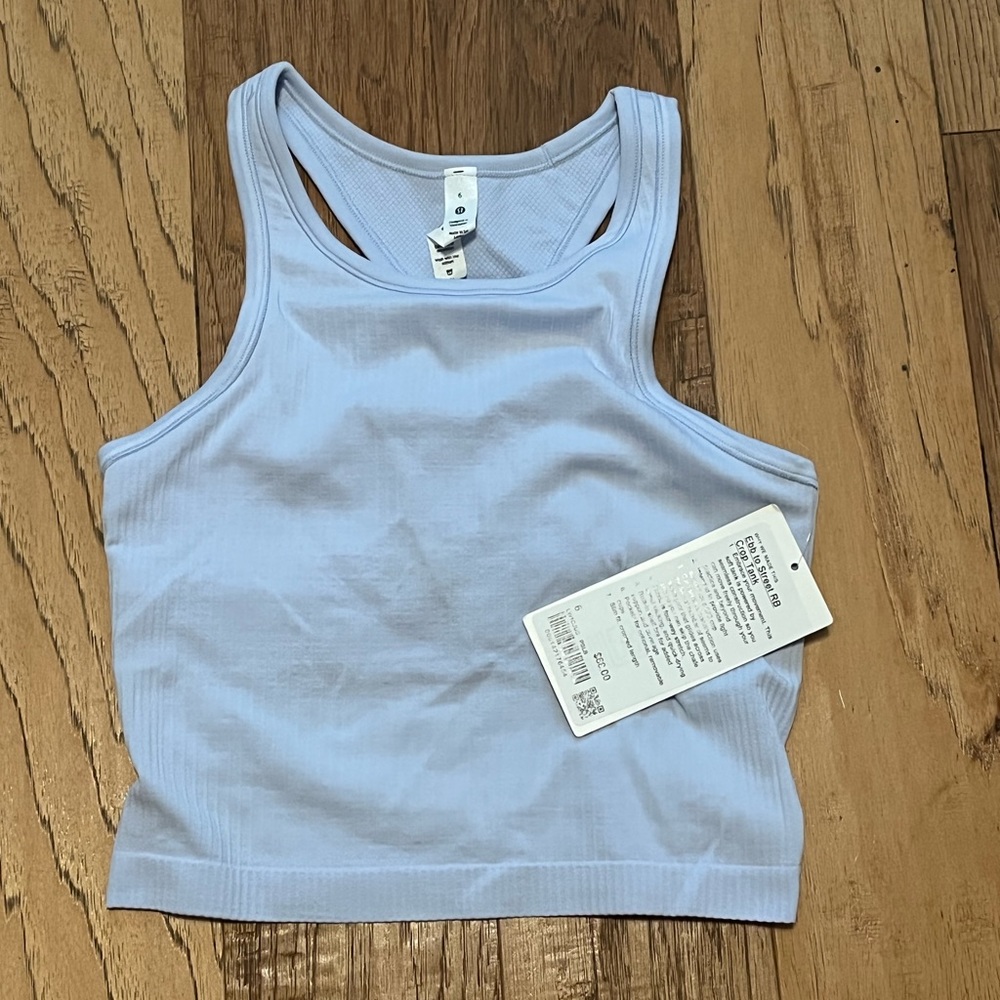 Lululemon Ebb to Street Cropped Racerback Tank Top SIZE 6